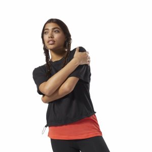 Reebok Training Essentials T Shirt Damen - Schwarz - DE 254-WNC